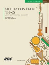 Meditation from Thais Orchestra sheet music cover Thumbnail